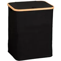 KESPER Wäschesammler, schwarz Bambus, B/H/L: ca. 35x5x43,5 cm,