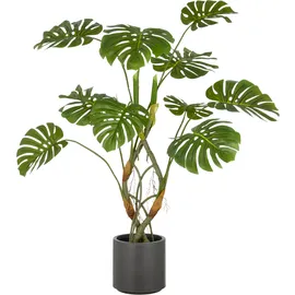 Creativ green Kunstpflanze CREATIV GREEN "Split Philodendron", grün, H:120cm, Kunststoff, Kunstpflanzen, Kunstpflanze, mit naturgetreuer Gestaltung