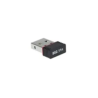 Ziyan WLAN Mini 150MPS USB 2.0 Stick WiFi Wireless LAN Network Adapter Stick Schwarz Dongle Chip