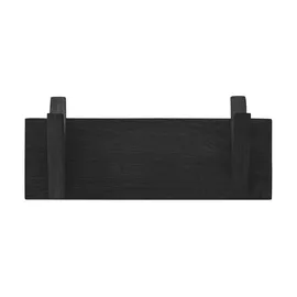 Linea Natura Garderobenleiste BANTRY Schwarz Eiche