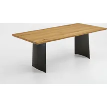 Niehoff Tree-Top Tisch Hohlwangengestell Eisen Schwarz geölt Platte 40mm