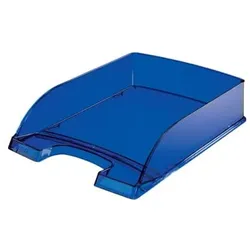 Briefkorb Transparent Plus, A4, Polystyrol, dunkelblau