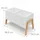 Relaxdays Kinderregal 2 offene Fächer 40 x 66,5 x 34,5 cm Kiefer massiv weiß/Natur