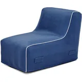 Jahnke Loungesessel JAHNKE "AIR LOUNGE", blau (navy blau), B:60cm H:70cm T:90cm, Sessel, aufblasbar, Indoor & Outdoor, 60 cm Sitztiefe