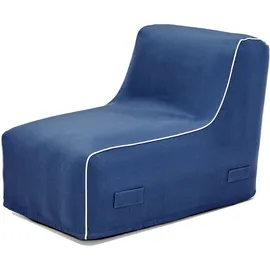 Jahnke Loungesessel JAHNKE "AIR LOUNGE", blau (navy blau), B:60cm H:70cm T:90cm, Sessel, aufblasbar, Indoor & Outdoor, 60 cm Sitztiefe