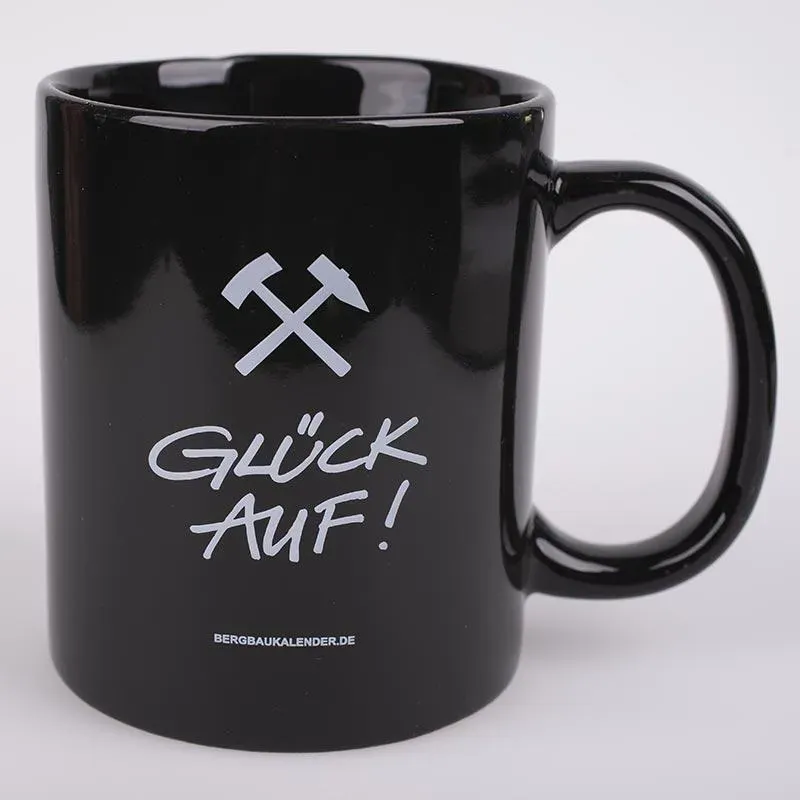 KAFFEEBECHER - Glück Auf! - schwarz