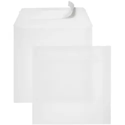 OKI 50er-Pack Briefumschläge - quadratisch - ohne Fenster 16x16 cm weiß, 16x16 cm