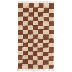 Ferm Living - Mara Teppich waschbar, 90 x 150 cm, rust / warm sand