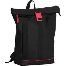 Daniel Ray Newcastle Rolltop Backpack L Schwarz/Rot
