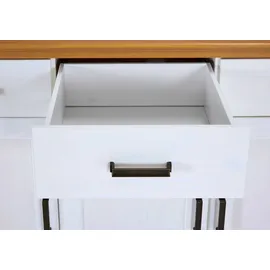 Interlink Maluno Sideboard 166,4 x 48,3 x 104 cm Weiß Holz