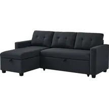 VitaliSpa Ecksofa Campina Anthrazit 226 x 161 cm L-Form