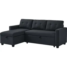 VitaliSpa Ecksofa Campina Anthrazit 226 x 161 cm L-Form