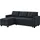 VitaliSpa Ecksofa Campina Anthrazit 226 x 161 cm L-Form