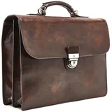 Castelijn & Beerens Rien Aktentasche RFID Leder 39,5 cm Laptopfach braun