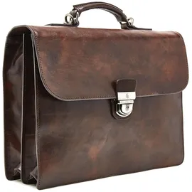 Castelijn & Beerens Rien Aktentasche RFID Leder 39,5 cm Laptopfach braun