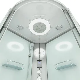 SeniorBad Dampfdusche Dusche Duschkabine D58-60T3-EC Duschtempel Sauna 100x100 cm