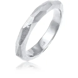 Elli PREMIUM Paarring Trauring Hochzeit Brushed 925 Silber Ringe   Damen 