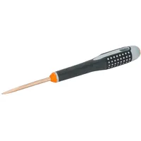 BAHCO Schraubendreher aus Kupferberyllium für Schlitzschrauben 1,4 mm x 9 mm x 250 mm
