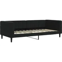 vidaXL Tagesbett Schwarz 90x200 cm Samt