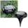 ChiliTec Solarleuchte Kunststoff 11 cm inkl. 12 LEDs kaltweiß schwarz
