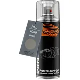TRISTARcolor RAL 7039 Quartzgrau matt 2K Acryl Spraydose Sprühdose Spritzlack Sprühlack 400 ml schnelltrocknend