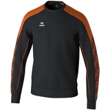 Erima Unisex Kinder EVO Star Sweatshirt (1072421), schwarz/orange, 116