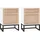vidaXL Nachtschrank 2 Stk. 40 x 30 x 55,5 cm Weiß