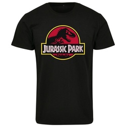 Merchcode Kurzarmshirt Herren Jurassic Park Logo Tee (1-tlg) schwarz S