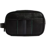 Ted Baker Keilab Stripe PU Washbag, Necessaire, Schwarz