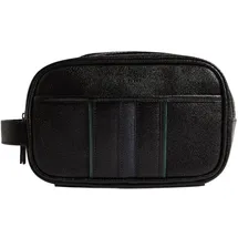 Ted Baker Keilab Stripe PU Washbag, Necessaire, Schwarz