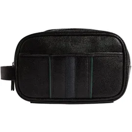 Ted Baker Keilab Stripe PU Washbag, Necessaire, Schwarz
