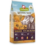 GranataPet Natural Taste Senior, Trockenfutter für Hunde, Hundefutter ohne Getreide & ohne Zuckerzusätze, Alleinfuttermittel für ältere Hunde, 4 kg