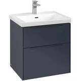 Villeroy & Boch Subway 3.0 für Becken mittig 2 Auszüge, 2, C57802VQ, Farbe: Front/Korpus: Marine Blue,