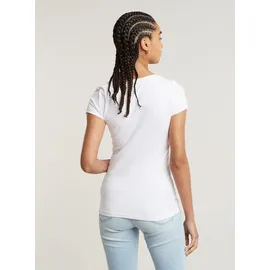 G-Star Base Kurzarm-T-Shirt Mit V-ausschnitt White M