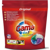 Gama Pods 4in1 18WL Flüssigvollwaschmitteltabs Waschmittel Original