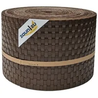 zaunzu® Sichtschutzstreifen 26 m braun Rattan
