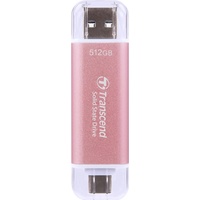 Transcend ESD310P Pink 512GB, USB-A 3.1/USB-C 3.1 (TS512GESD310P)