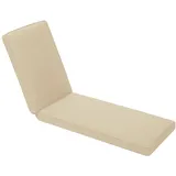 EXZFW Deckchair Auflagen,Sonnenliege Auflage,Liegenauflagen für Gartenmöbel Wasserdicht,Auflage Liege Outdoor Polster Schnell,Trocknend Waschbar Auflagen für Gartenliegen,Off White 13,203x66x8cm