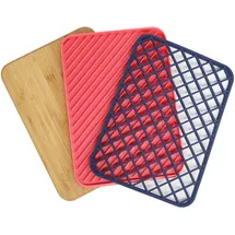 Trebonn Trilogy Schneidebrett-Set Holz 3 El. 34 x 24 cm Mehrfarbig