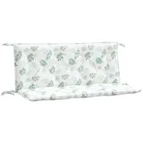 vidaXL Bankauflage 120 x 50 x 7 cm Blattmuster 2 St.