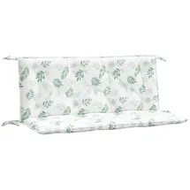 vidaXL Bankauflage 120 x 50 x 7 cm Blattmuster 2 St.