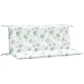 vidaXL Bankauflage 120 x 50 x 7 cm Blattmuster 2 St.