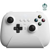 8BitDo Ultimate 2.4G Wireless Controller, Hall Effect) with Charging Dock - White