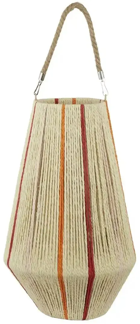 Laterne   ¦ braun ¦ Papier,Glas ¦ Maße (cm): H: 45  Ø: 28.0