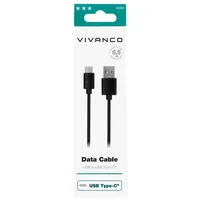 Vivanco Charging Cable, USB C auf USB A 0,5