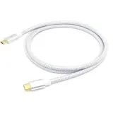 Equip 128358 USB 3.2 Gen 2 C-auf-C-Kabel 2,0m PD100W 4K/60Hz 10Gbps, Weiß