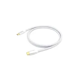 Equip 128358 USB 3.2 Gen 2 C-auf-C-Kabel 2,0m PD100W 4K/60Hz 10Gbps, Weiß