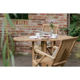 Mr. Deko Gartenmöbelset Teak Sessel Andover & Tisch Balcony