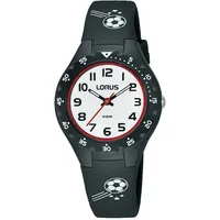 Lorus RRX45GX9 40 mm Kunststoffgehäuse Schwarz Silikonarmband Schwarz