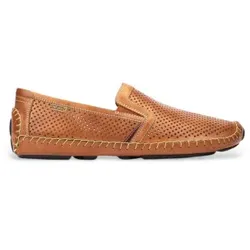 Pikolinos für Herren. 09Z-3100XL Braune Jerez Leder-Slipper (48), Wohnung, Keine, Lässig